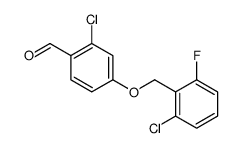 2-chloro-4-[(2-chloro-6-fluorophenyl)methoxy]benzaldehyde结构式