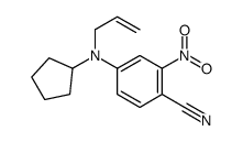 4-[cyclopentyl(prop-2-enyl)amino]-2-nitrobenzonitrile Structure