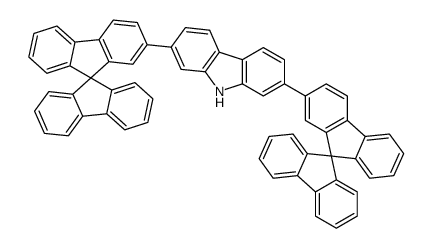 2,7-bis(9,9'-spirobi[fluorene]-2-yl)-9H-carbazole结构式