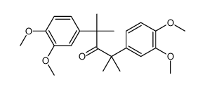 2,4-bis(3,4-dimethoxyphenyl)-2,4-dimethylpentan-3-one结构式