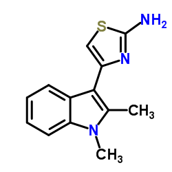 4-(1,2-DIMETHYL-1H-INDOL-3-YL)-THIAZOL-2-YLAMINE Structure