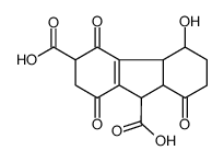 5-hydroxy-1,4,8-trioxo-2,3,4b,5,6,7,8a,9-octahydrofluorene-3,9-dicarboxylic acid结构式