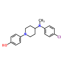 4-{4-[(4-Chlorophenyl)(methyl)amino]-1-piperidinyl}phenol Structure