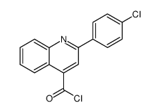 2-(4-chloro-phenyl)-quinoline-4-carbonyl chloride结构式