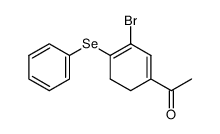 1-(3-Bromo-4-(phenylseleno)cyclohexa-1,3-dienyl)ethanone Structure