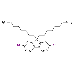 2,7-Dibromo-9,9-di(7-octen-1-yl)-9H-fluorene Structure