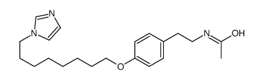 N-[2-[4-(8-imidazol-1-yloctoxy)phenyl]ethyl]acetamide结构式