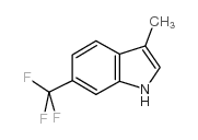 6-(三氟甲基)-3-甲基吲哚结构式