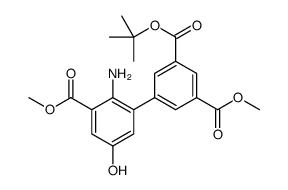 3-O-tert-butyl 1-O-methyl 5-(2-amino-5-hydroxy-3-methoxycarbonylphenyl)benzene-1,3-dicarboxylate结构式