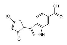 3-(2,5-dioxo-pyrrolidin-3-yl)-1H-indole-6-carboxylic acid Structure