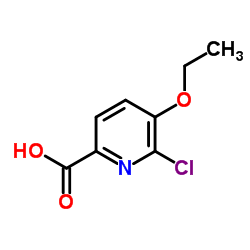 6-Chloro-5-ethoxy-2-pyridinecarboxylic acid Structure