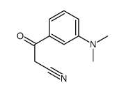 3-(3-DIMETHYLAMINO-PHENYL)-3-OXO-PROPIONITRILE Structure