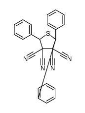 3,3,4,4(2H,5H)-Thiophenetetracarbonitrile, 2,2,5-triphenyl结构式