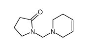 1-(3,6-dihydro-2H-pyridin-1-ylmethyl)pyrrolidin-2-one结构式