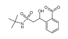 N-tert-butyl-2-(o-nitrophenyl)-2-hydroxyethanesulfonamide结构式