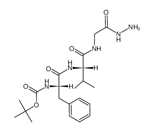 Boc-Phe-Val-Gly-NHNH2 Structure