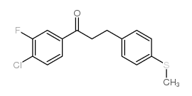 4'-CHLORO-3'-FLUORO-3-(4-THIOMETHYLPHENYL)PROPIOPHENONE图片