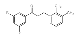 3',5'-DIFLUORO-3-(2,3-DIMETHYLPHENYL)PROPIOPHENONE结构式