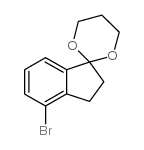 7-bromospiro[1,2-dihydroindene-3,2'-1,3-dioxane] Structure