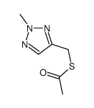 S-[(2-methyltriazol-4-yl)methyl] ethanethioate Structure