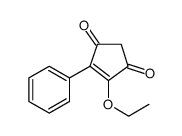 4-Cyclopentene-1,3-dione, 4-ethoxy-5-phenyl Structure