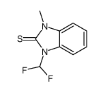 1-(difluoromethyl)-3-methylbenzimidazole-2-thione Structure