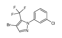 4-bromo-1-(3-chlorophenyl)-5-(trifluoromethyl)pyrazole结构式