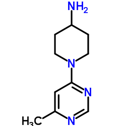 1-(6-Methyl-4-pyrimidinyl)-4-piperidinamine Structure