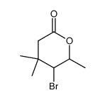 5-Bromo-4,4,6-trimethyl-tetrahydro-pyran-2-one Structure