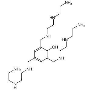 2,4,6-tris[[2-(2-aminoethylamino)ethylamino]methyl]phenol Structure