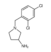 3-Pyrrolidinamine, 1-[(2,4-dichlorophenyl)methyl] Structure