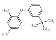 4-[3-(tert-Butyl)phenoxy]-3-methylphenylamine结构式