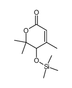 4,6,6-Trimethyl-5-trimethylsiloxy-5,6-dihydro-2H-pyran-2-on Structure