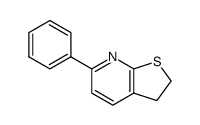 6-phenyl-2,3-dihydrothieno-<2,3-b>pyridine结构式