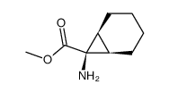 endo-7-Aminobicyclo<4.1.0>heptan-7-carbonsaeure-methylester Structure