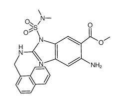 methyl 5-amino-1-[(dimethylamino)sulfonyl]-2-[(1-naphthylmethyl)amino]-1H-benzimidazole-6-carboxylate Structure