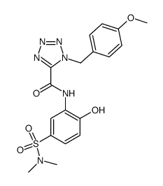 1-(4-Methoxy-benzyl)-1H-tetrazole-5-carboxylic acid (5-dimethylsulfamoyl-2-hydroxy-phenyl)-amide Structure