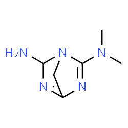 1,3,5-Triazabicyclo[2.2.1]hepta-2,4-diene,6-amino-2-dimethylamino-(6CI)结构式