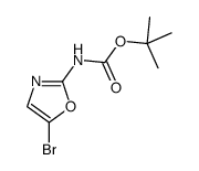 tert-butyl N-(5-bromo-1,3-oxazol-2-yl)carbamate结构式