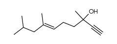 3,7,9-trimethyl-dec-6-en-1-yn-3-ol Structure