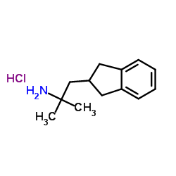 1H-Indene-2-ethanamine, 2,3-dihydro-α,α-dimethyl-, hydrochloride (1:1) Structure