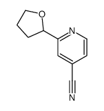 2-(oxolan-2-yl)pyridine-4-carbonitrile Structure