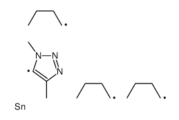 tributyl-(3,5-dimethyltriazol-4-yl)stannane结构式