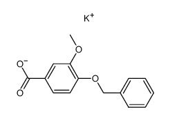 potassium 4-(benzyloxy)-3-methoxybenzoate结构式