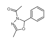 1-(5-methyl-2-phenyl-[1,3,4]oxadiazol-3-yl)ethanone Structure