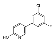 5-(3-chloro-5-fluorophenyl)-1H-pyridin-2-one结构式