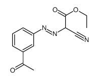 ethyl 2-[(3-acetylphenyl)diazenyl]-2-cyanoacetate Structure