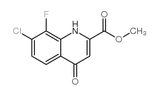 Methyl 7-chloro-8-fluoro-4-hydroxyquinoline-2-carboxylate Structure