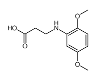 B-ALANINE, N-(2,5-DIMETHOXYPHENYL)-结构式