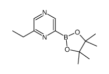 2-ethyl-6-(4,4,5,5-tetramethyl-1,3,2-dioxaborolan-2-yl)pyrazine Structure